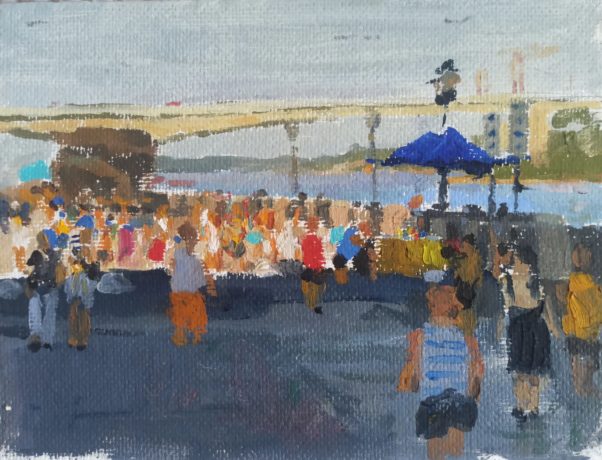 Этюд Набережной реки Дон